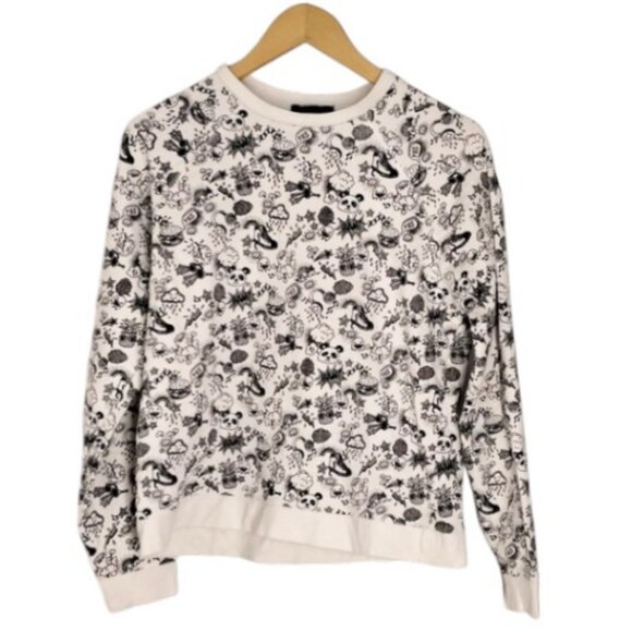 Forever 21 graphic printed sweater size M - Picture 1 of 6